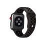 Curea Sport Perforata, compatibila Apple Watch 1/2/3/4, Silicon, 38mm/40mm, Negru