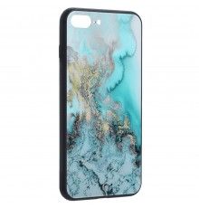 Husa iPhone 7 Plus / 8 Plus - Glaze Glass, Blue Ocean  - 1