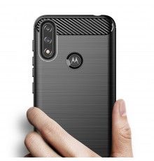 Husa Tpu Carbon pentru Motorola Moto E7 Power / Moto E7i Power, Neagra  - 2