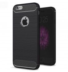 Husa Tpu Carbon pentru iPhone 6 / iPhone 6S, Neagra  - 1