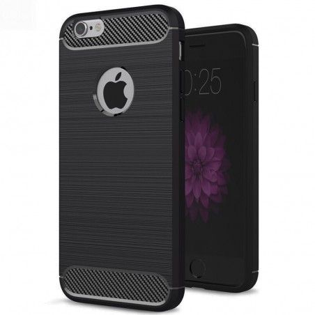 Husa Tpu Carbon pentru iPhone 6 / iPhone 6S, Neagra  - 1