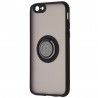 Husa Carcasa Spate pentru iPhone 6 / iPhone 6S , Tpu Glinth Ring, Neagra