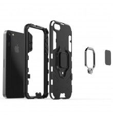 Husa Carcasa Spaste pentru iPhone 6 / iPhone 6S - Armor Ring Hybrid, Neagra  - 6