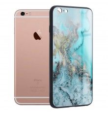 Husa Carcasa Spate pentru iPhone 6 / iPhone 6s - Glaze Glass, Blue Ocean  - 1