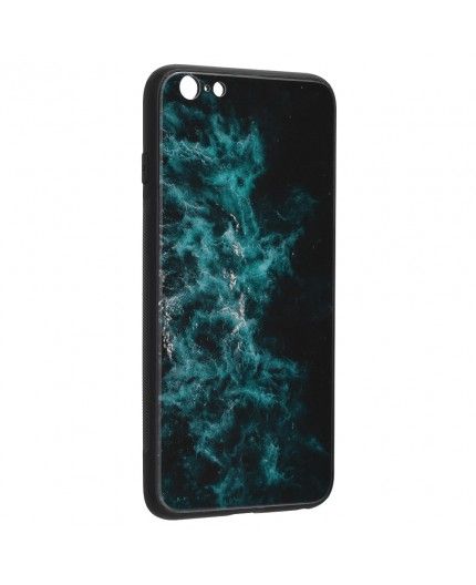 Husa Carcasa Spate pentru iPhone 6 / iPhone 6s - Glaze Glass, Blue Nebula  - 1