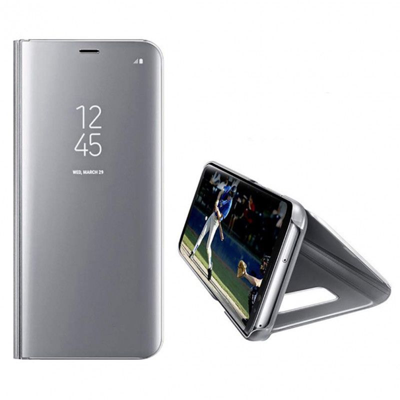 Husa Telefon Samsung S9+ Plus Flip Mirror Stand Clear View