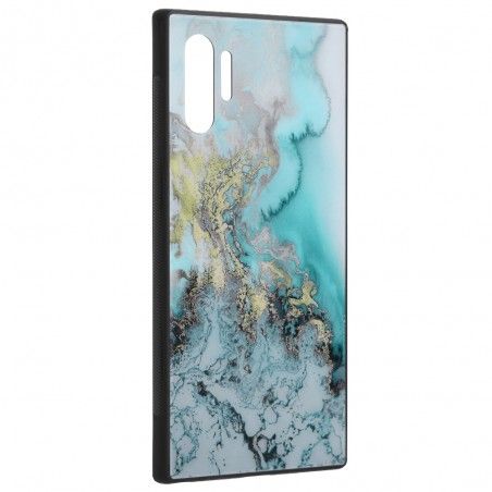 Husa Samsung Galaxy Note 10+ Plus - Glaze Glass, Blue Ocean