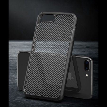 Husa Carcasa Spate iPhone 7 Plus / 8 Plus - Carbon Fuse ,Neagra - 2