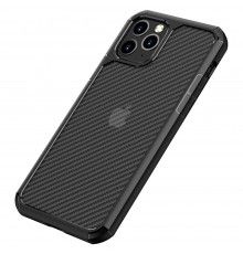 Husa Carcasa Spate iPhone 11 Pro  Carbon Fuse, Neagra