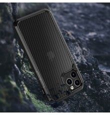Husa Carcasa Spate iPhone 11 Pro  Carbon Fuse, Neagra