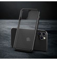 Husa Carcasa Spate iPhone 11 Pro Max  Carbon Fuse, Neagra
