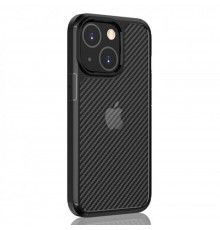 Husa Carcasa Spate iPhone 13  Carbon Fuse, Neagra