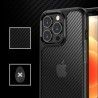Husa Carcasa Spate iPhone 13 Pro - Carbon Fuse, Neagra
