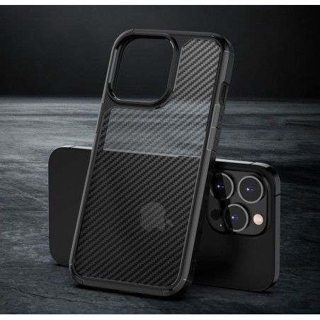 Husa Carcasa Spate  Iphone 13 Pro Max  Carbon Fuse - 2