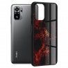 Husa Carcasa Spate pentru Xiaomi Redmi Note 10 / 10S - Glaze Glass,  Red Nebula