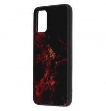 Husa Carcasa Spate pentru Samsung Galaxy A02s - Glaze Glass,  Red Nebula