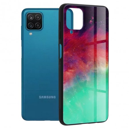 Husa Carcasa Spate pentru Samsung Galaxy A12 - Glaze Glass,  Fiery Ocean