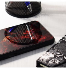 Husa Carcasa Spate pentru Samsung Galaxy A21s - Glaze Glass,  Red Nebula