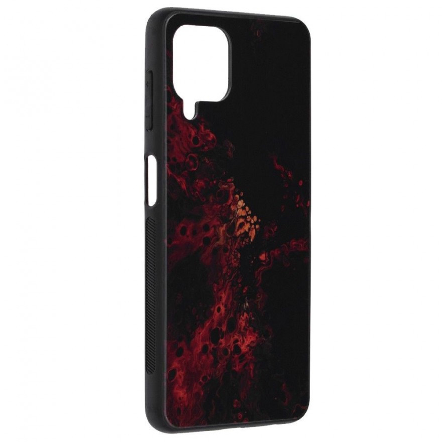 Husa Carcasa Spate pentru Samsung Galaxy A22 4G - Glaze Glass,  Red Nebula
