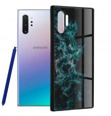 Husa Carcasa Spate pentru Samsung Galaxy Note 10+ Plus - Glaze Glass,  Blue Nebula
