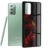 Husa Carcasa Spate pentru Samsung Galaxy Note 20 / Galaxy Note 20 5G - Glaze Glass,  Red Nebula