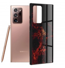 Husa Carcasa Spate pentru Samsung Galaxy Note 20 Ultra - Glaze Glass,  Red Nebula