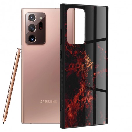 Husa Carcasa Spate pentru Galaxy Note 20 Ultra / Galaxy Note 20 Ultra 5G - Glaze Glass, Red Nebula - 1
