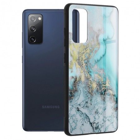 Husa Carcasa Spate pentru Samsung Galaxy S20 FE / S20 FE 5G - Glaze Glass,  Blue Ocean
