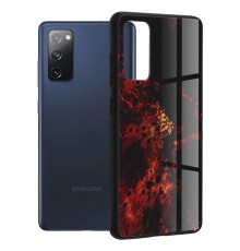 Husa Carcasa Spate pentru Samsung Galaxy S20 FE / S20 FE 5G - Glaze Glass,  Red Nebula