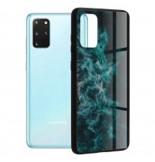 Husa Carcasa Spate pentru Samsung Galaxy S20 Plus - Glaze Glass,  Blue Nebula