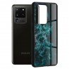 Husa Carcasa Spate pentru Samsung Galaxy S20 Ultra - Glaze Glass,  Blue Nebula