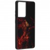 Husa Carcasa Spate pentru Samsung Galaxy S21 Ultra - Glaze Glass,  Red Nebula