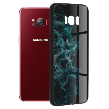 Husa Carcasa Spate pentru Samsung Galaxy S8 - Glaze Glass,  Blue Nebula