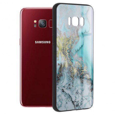 Husa Carcasa Spate pentru Galaxy S8 - Glaze Glass, Red Nebula - 1