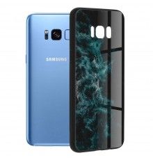 Husa Carcasa Spate pentru Samsung Galaxy S8 Plus - Glaze Glass,  Blue Nebula