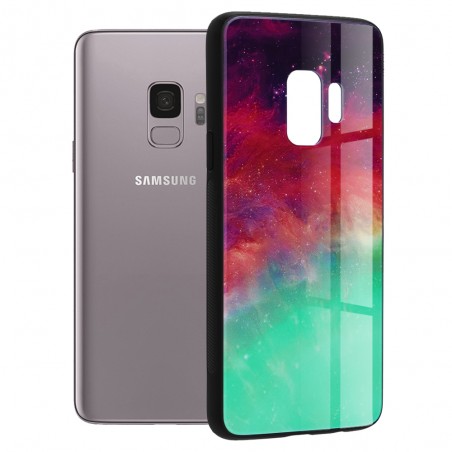 Husa Carcasa Spate pentru Samsung Galaxy S9 - Glaze Glass,  Fiery Ocean