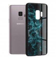 Husa Carcasa Spate pentru Samsung Galaxy S9 - Glaze Glass,  Blue Nebula