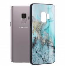 Husa Carcasa Spate pentru Samsung Galaxy S9 - Glaze Glass,  Blue Ocean