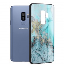 Husa Carcasa Spate pentru Samsung Galaxy S9 Plus - Glaze Glass,  Blue Ocean