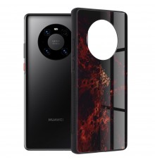 Husa Carcasa Spate pentru Huawei Mate 40 Pro - Glaze Glass,  Fiery Ocean