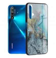 Husa Carcasa Spate pentru Huawei Nova 5T / Honor 20 - Glaze Glass,  Blue Ocean