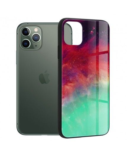 Husa Carcasa Spate pentru iPhone 11 Pro - Glaze Glass,  Fiery Ocean