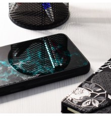 Husa Carcasa Spate pentru iPhone 11 Pro Max - Glaze Glass,  Blue Nebula