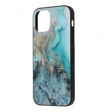 Husa Carcasa Spate pentru iPhone 12 / 12 Pro - Glaze Glass,  Blue Ocean