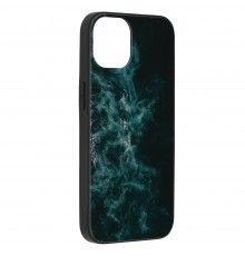 Husa Carcasa Spate pentru iPhone 13 - Glaze Glass,  Blue Nebula