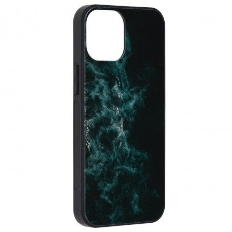 Husa Carcasa Spate pentru iPhone 13 Mini - Glaze Glass, Red Nebula - 1