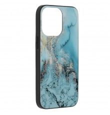Husa Carcasa Spate pentru iPhone 13 Pro - Glaze Glass,  Blue Ocean