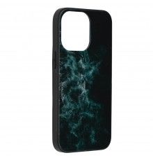 Husa Carcasa Spate pentru iPhone 13 Pro - Glaze Glass,  Blue Nebula
