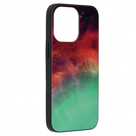 Husa Carcasa Spate pentru iPhone 13 Pro - Glaze Glass,  Fiery Ocean
