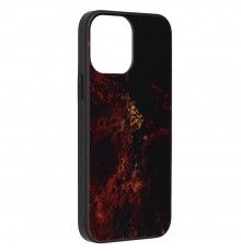 Husa Carcasa Spate pentru iPhone 13 Pro Max - Glaze Glass,  Red Nebula